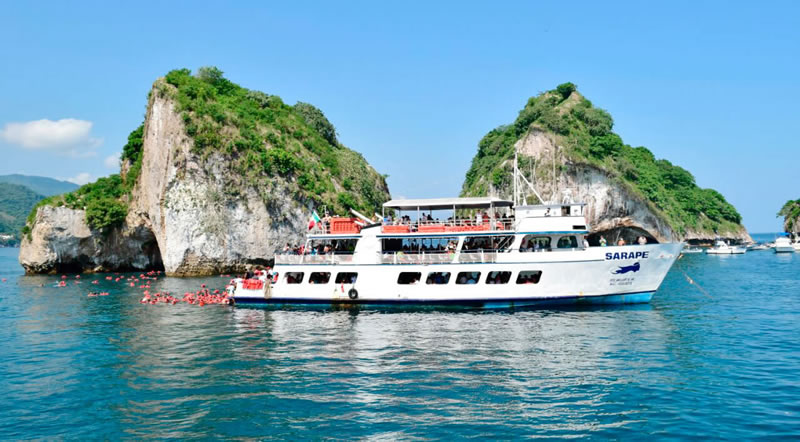 Tour en Barco Islotes Los Arcos Puerto Vallarta